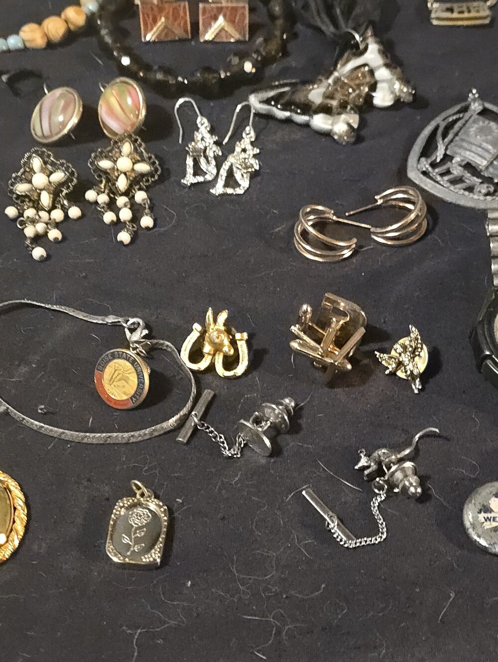 ESTATE Jewelry VINTAGE some Signed LC, 925, SWANK, BOMB PARTY, SARAH COV, Oberon - Picture 7 of 12